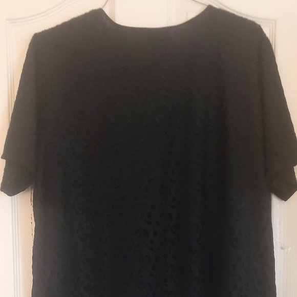 KATHY LEE WOMAN TOP/BLOUSE BLACK 18/20W - Picture 8 of 8